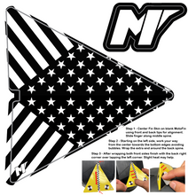 Load image into Gallery viewer, Fin Skin Stars &amp; Stripes b/w